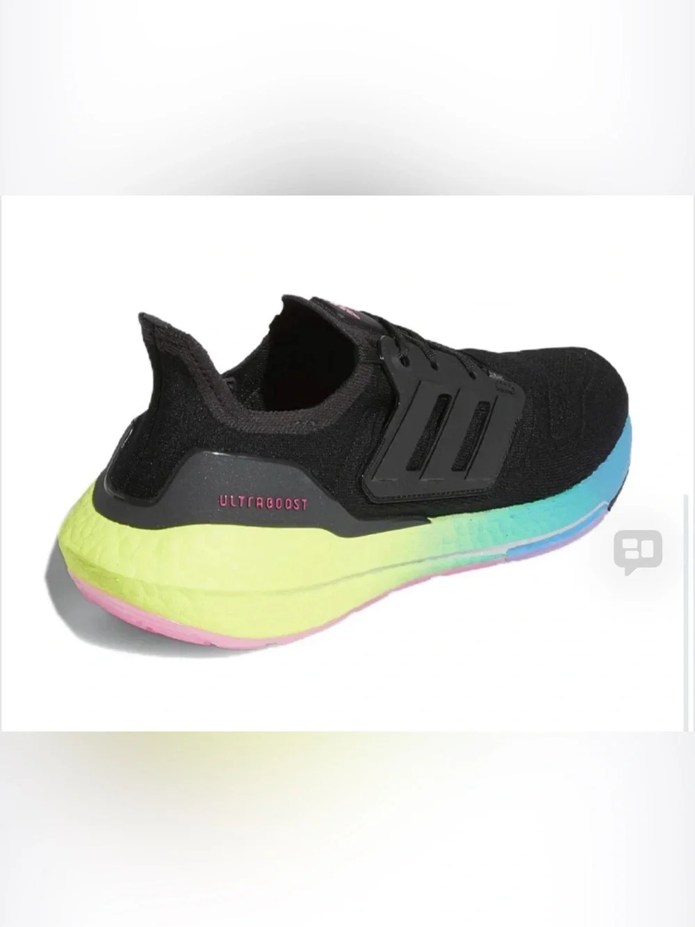 Size 14 - adidas UltraBoost 22 Black Multi Gradient GV8829